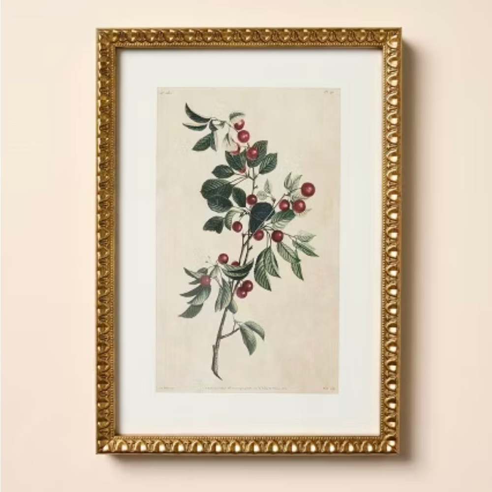10"x14" Berry Branch Framed Wall Art - Hearth & Hand™ with Magnolia